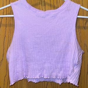 SHEIN lilac cropped tank